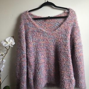 Fuzzy Multicolor Sweater